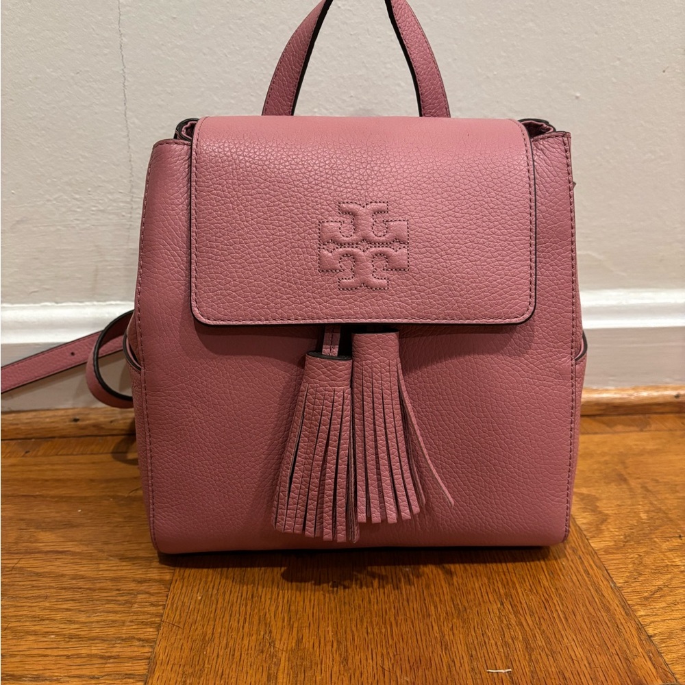Tory Burch Pink Thea Mini Leather Backpack